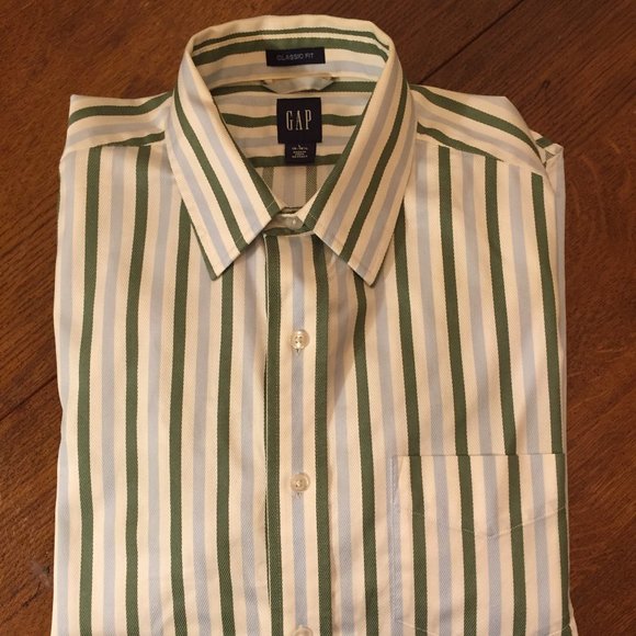 Gap Striped Button Down Shirt - Picture 1 of 5